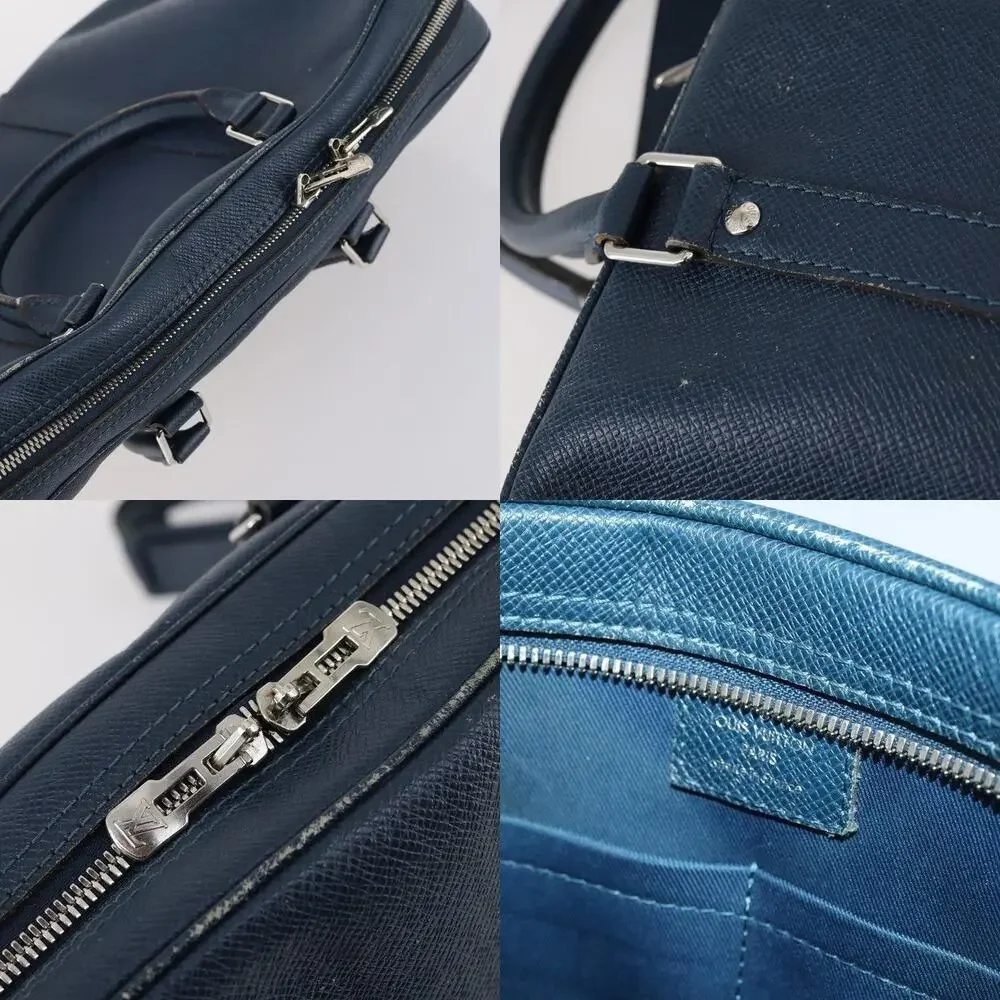 Louis Vuitton Taiga Porte Documents Voyage PM Bag Blue